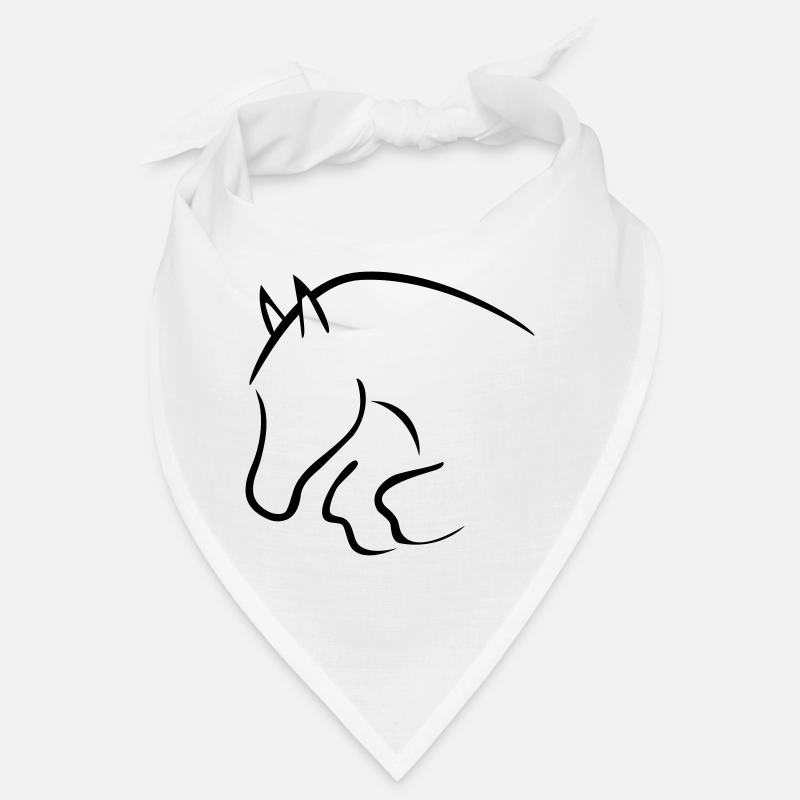Springpferd - Bandana - Weiß