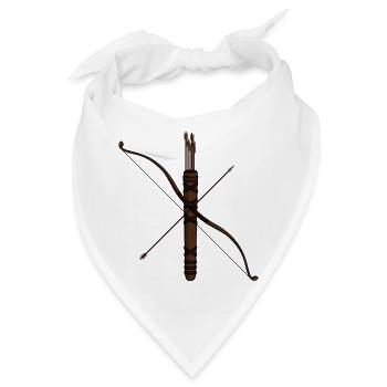 archery arrow bow crossbow target sports6 - Bandana - Weiß - Vorne
