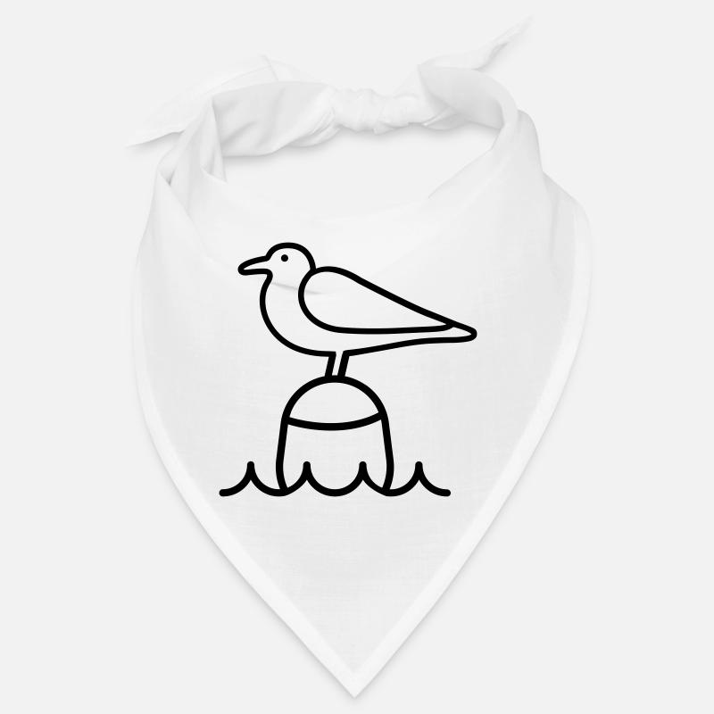 Möwe Moin - Bandana - Weiß