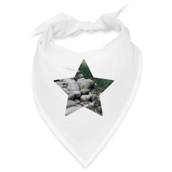 Natur Stern - Bandana - Weiß - Vorne