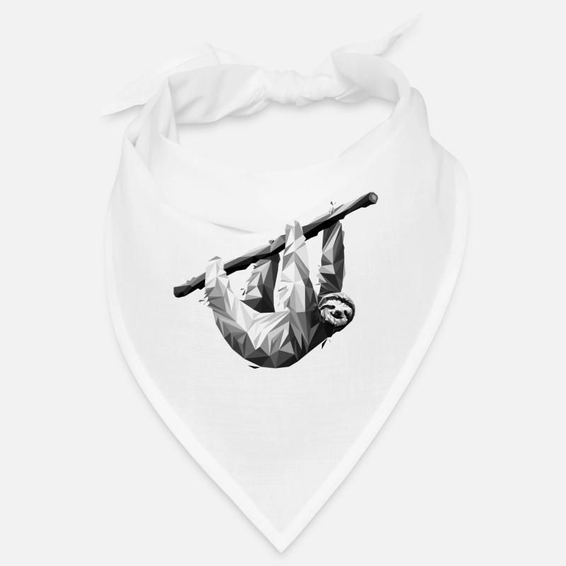 Das Faultier im polygonalen Stil Bandana