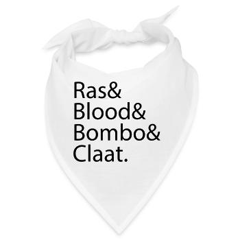 Ras Blood Bombo Claat - Bandana - Weiß - Vorne