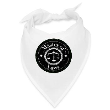 Master of Laws Logo Patch - Bandana - Weiß - Vorne