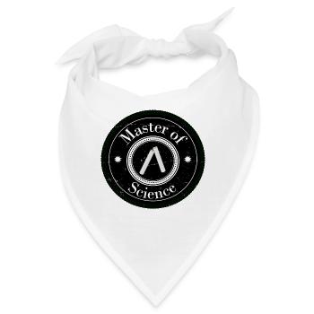 Master of Science Logo Patch - Bandana - Weiß - Vorne