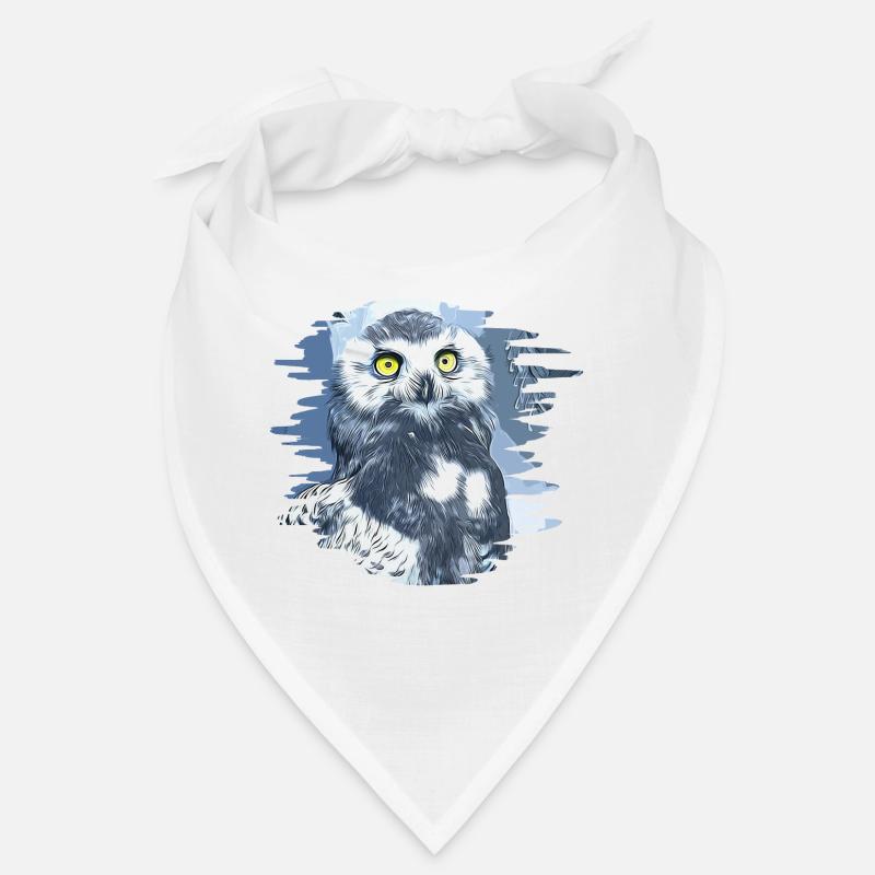 gxp schneeeule vector art - Bandana - Weiß