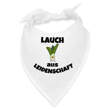 Lauch aus Leidenschaft - Bandana - Weiß - Vorne
