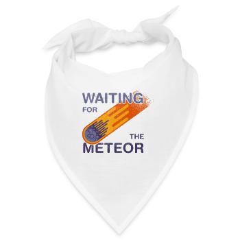 Warten auf den Meteor - Bandana - Weiß - Vorne