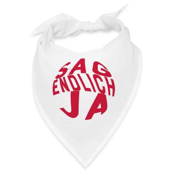 Heiratsantrag - Bandana - Weiß - Vorne
