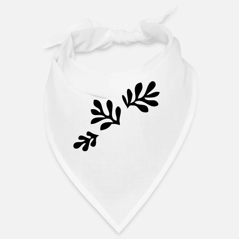Motif de feuille de plante de la flore Bandana