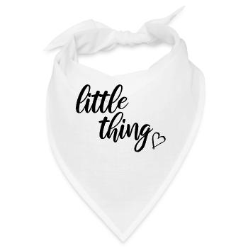 little thing Partnerlook Partnershirt kleines ding - Bandana - Weiß - Vorne