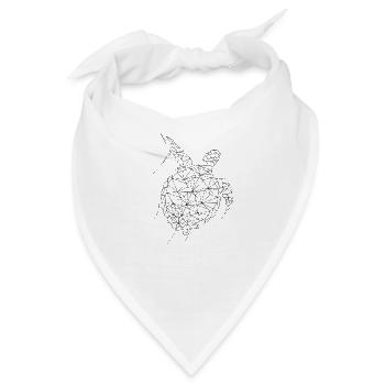 Schildkröte - Bandana - Weiß - Vorne