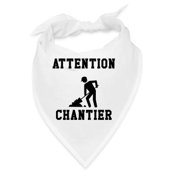 Achtung Website - Bandana - Weiß - Vorne