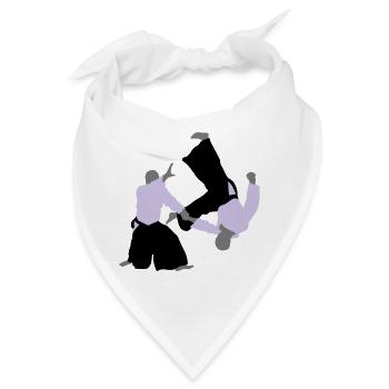 Aikido - Bandana - Weiß - Vorne