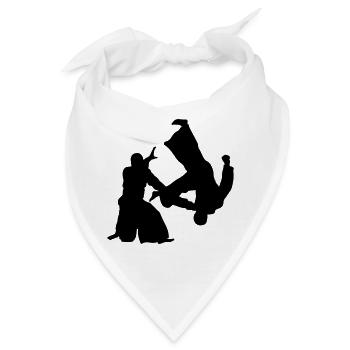 Aikido - Bandana - Weiß - Vorne