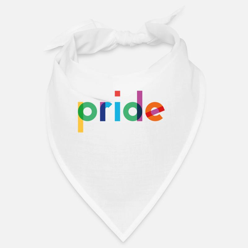 Pride - Rainbow Typography Bandana