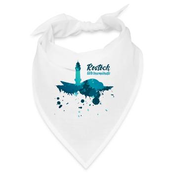 Rostock Warnemünde - Bandana - Weiß - Vorne