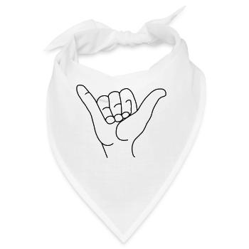 Surfer Gruß - Bandana - Weiß - Vorne