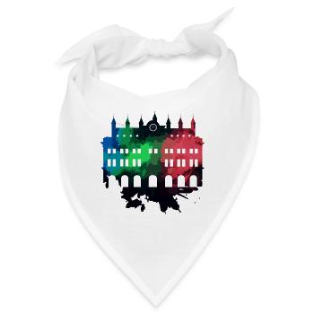 Rostocker Rathaus - Rostock - Bandana - Weiß - Vorne