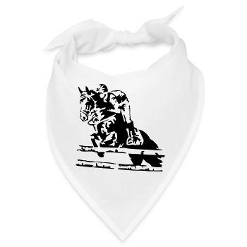 reiten springreiten - Bandana - Weiß - Vorne