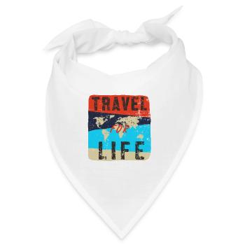 Travel - Bandana - Weiß - Vorne