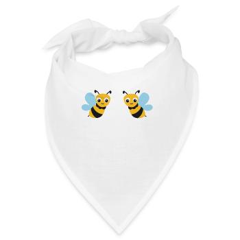 Biene | Bees - Bandana - Weiß - Vorne