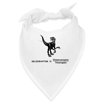 Velociraptor lustige Wissenschaft Grafik - Bandana - Weiß - Vorne