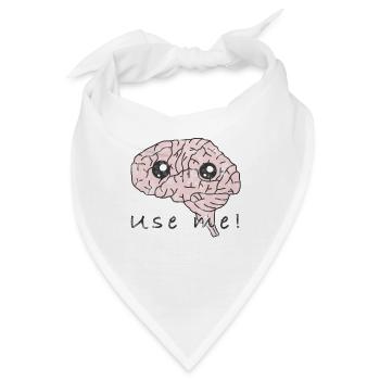Gehirn Anatomie - Bandana - Weiß - Vorne