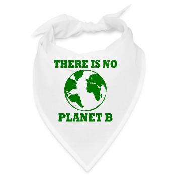 There is no planet B - Bandana - Weiß - Vorne
