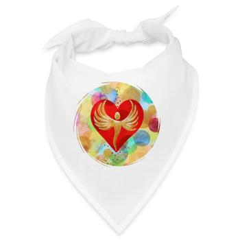 EngelHerz der Regenbogen Dimension - Sonja Ariel - Bandana - Weiß - Vorne
