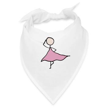 tänzerin kleid - Bandana - Weiß - Vorne