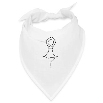 tänzerin tanz - Bandana - Weiß - Vorne