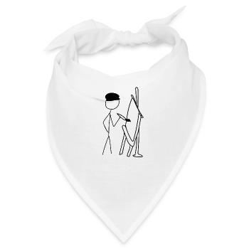 künstler zeichner - Bandana - Weiß - Vorne