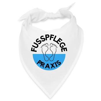Fusspflegepraxis Logo Design für Fußpfleger! - Bandana - Weiß - Vorne