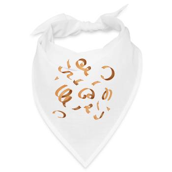 Holzspäne - Wo gehobelt wird, da fallen Späne - Bandana - Weiß - Vorne