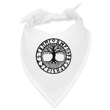Baum des Lebens Symbol Der Wikinger - Bandana - Weiß - Vorne