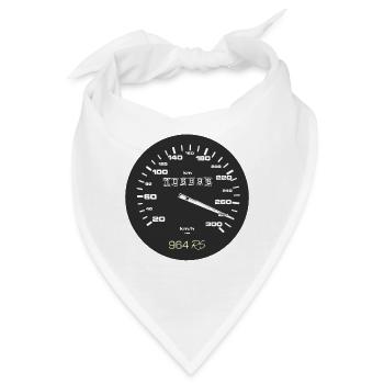 Highspeed - Tacho - Speedmeter - Bandana - Weiß - Vorne