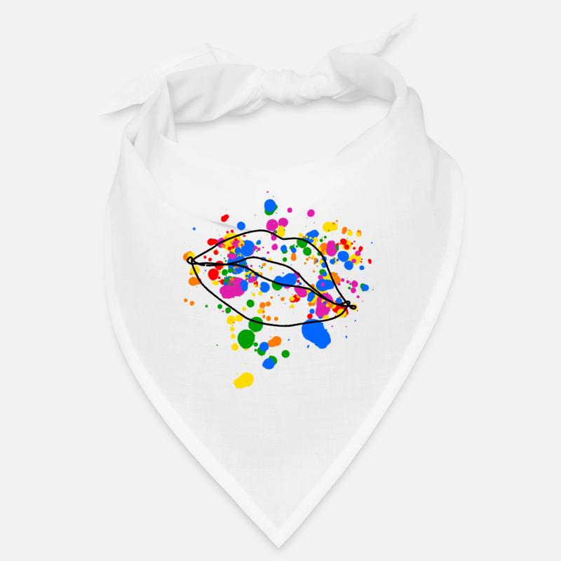 Queer Kissing Lips Design Bandana
