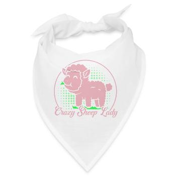 Schafzucht Landwirt Nutztier Schafe Geschenk - Bandana - Weiß - Vorne