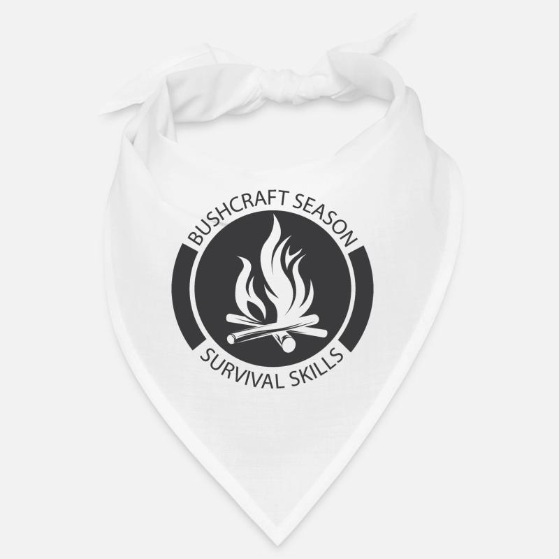 Icône de feu de camp de brousse icône de logo graphique Bandana