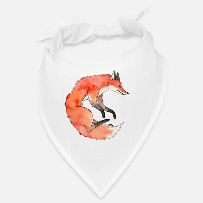 Fox - Bandana - white