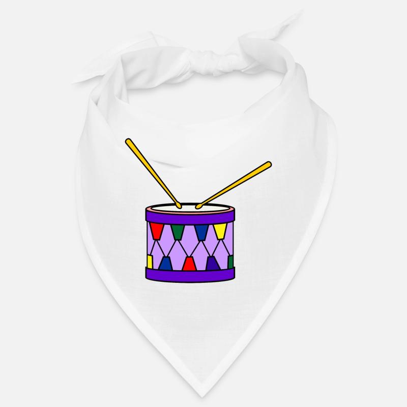 Purple colored drum decoration v Bandana