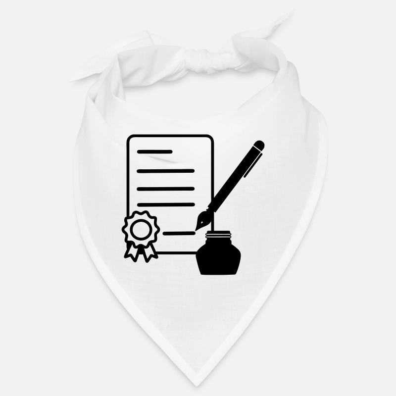 Contract with lacquer seal Bandana