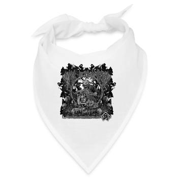 Mechaniker, Kfz, V8, Muscle Car, Autowerkstatt - Bandana - Weiß - Vorne