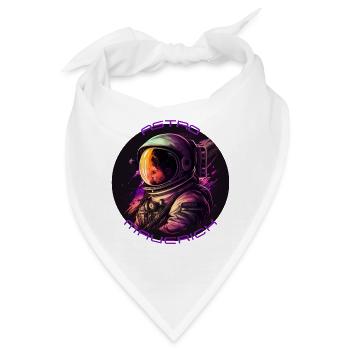 Den Kosmos erkunden: Ein Astronautenabenteuer - Bandana - Weiß - Vorne