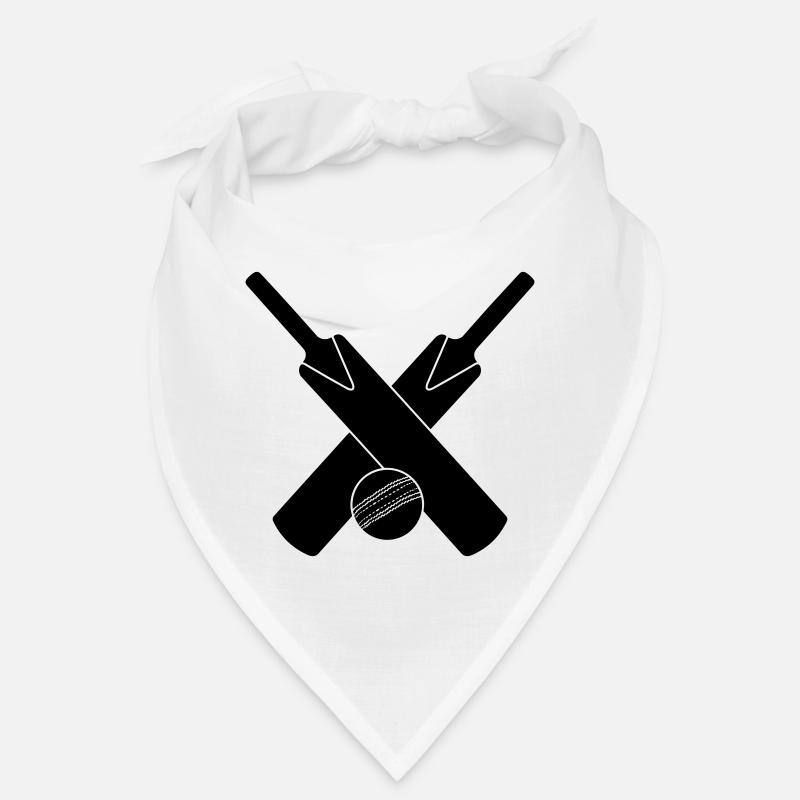 Logo de cricket avec batte et balle Bandana