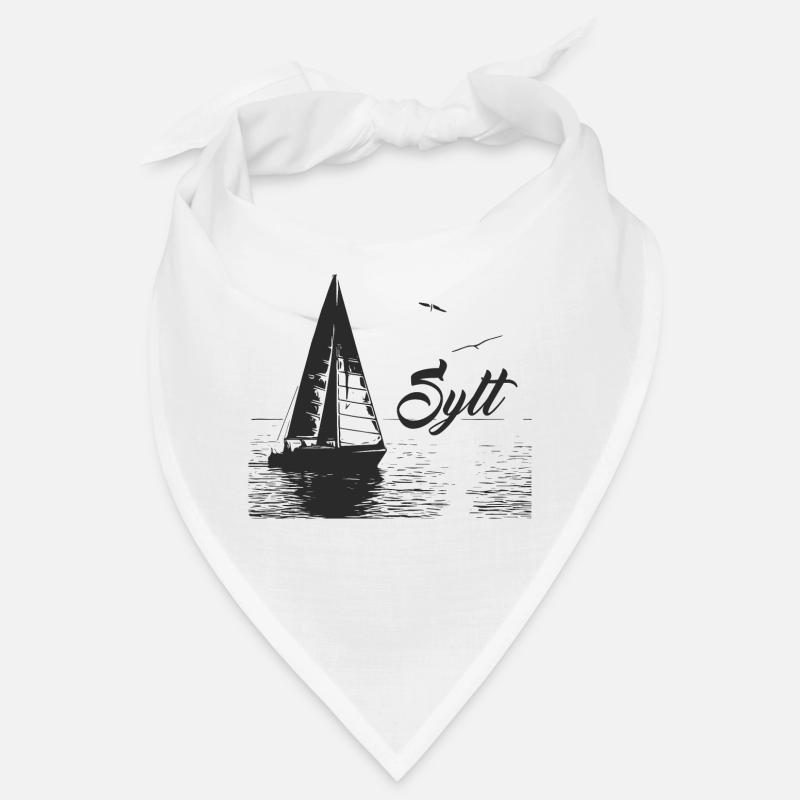Sylt Segelboot und 2 Möwen Bandana