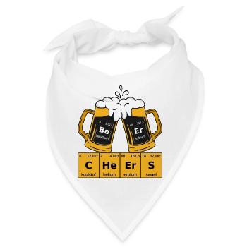 Bier Periodensystem - Bandana - Weiß - Vorne