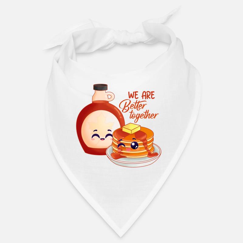 pancake, maple syrup, breakfast Bandana