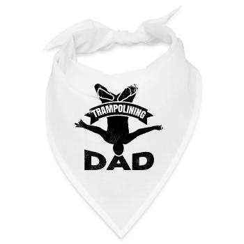 Trampolinspringer Papa - Bandana - Weiß - Vorne