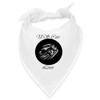 US Cars Lover - Bandana - Weiß - Vorne